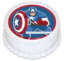 Captain America Edible Icing Image
